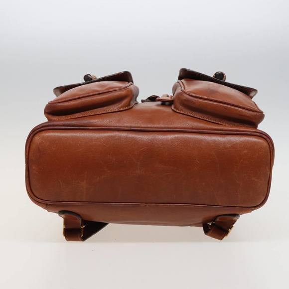 GUCCI Bamboo Backpack Leather Brown 003 2058 0016 Auth 76808 - Picture 5 of 16